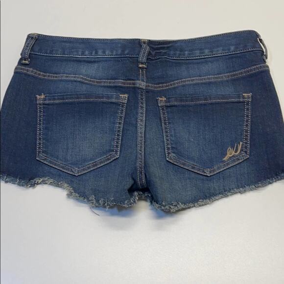 EXPRESS Womens 4 Blue Jean Cut Off Shorts - Picture 4 of 4
